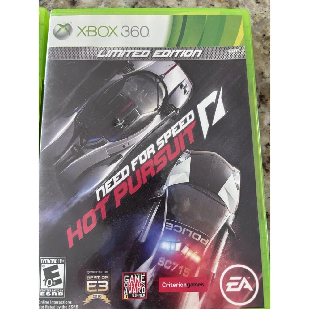 Two Xbox 360 race games need for‎ speed, hot pursuit, and MX versus ATV untamed